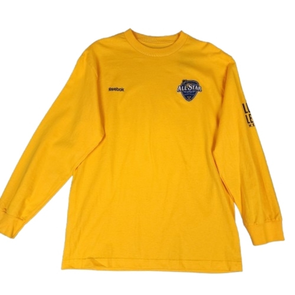 NWT 2016 NHL Reebok Bright Yellow All-Star Long Sleeve Tee Nashville Size M